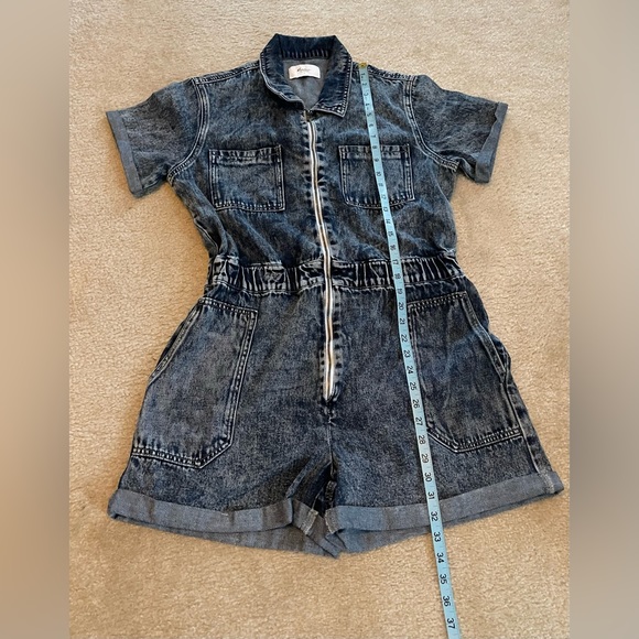 Kan Can Los Angeles Romper with Shorts - Blue Jean - Size: Large - Picture 5 of 9